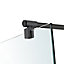 GoodHome Beloya Matt Black Fixed Walk-in Shower panel (H)1950mm (W)1185mm (T)11mm