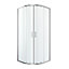 GoodHome Beloya Quadrant Shower Enclosure & tray with Corner entry double sliding door (W)900mm (D)900mm