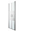 GoodHome Beloya Semi-framed Silver effect Mirror Western Shower Door (H)195cm (W)76cm
