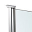 GoodHome Beloya Silver Chrome effect Mirror Pivot Return panel (H)195cm (W)30cm