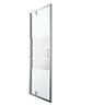 GoodHome Beloya Silver effect Mirror Pivot Shower Door (H)195cm (W)76cm