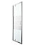 GoodHome Beloya Silver effect Mirror Pivot Shower Door (H)195cm (W)76cm