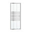 GoodHome Beloya Silver effect Mirror Sliding Shower Door (H)195cm (W)76cm