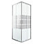 GoodHome Beloya Silver effect Square Shower Enclosure & tray - Corner entry double sliding door (H)195cm (W)90cm (D)90cm