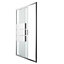 GoodHome Beloya Silver effect Universal Rectangular Shower Enclosure & tray - Sliding door (H)195cm (W)120cm (D)90cm