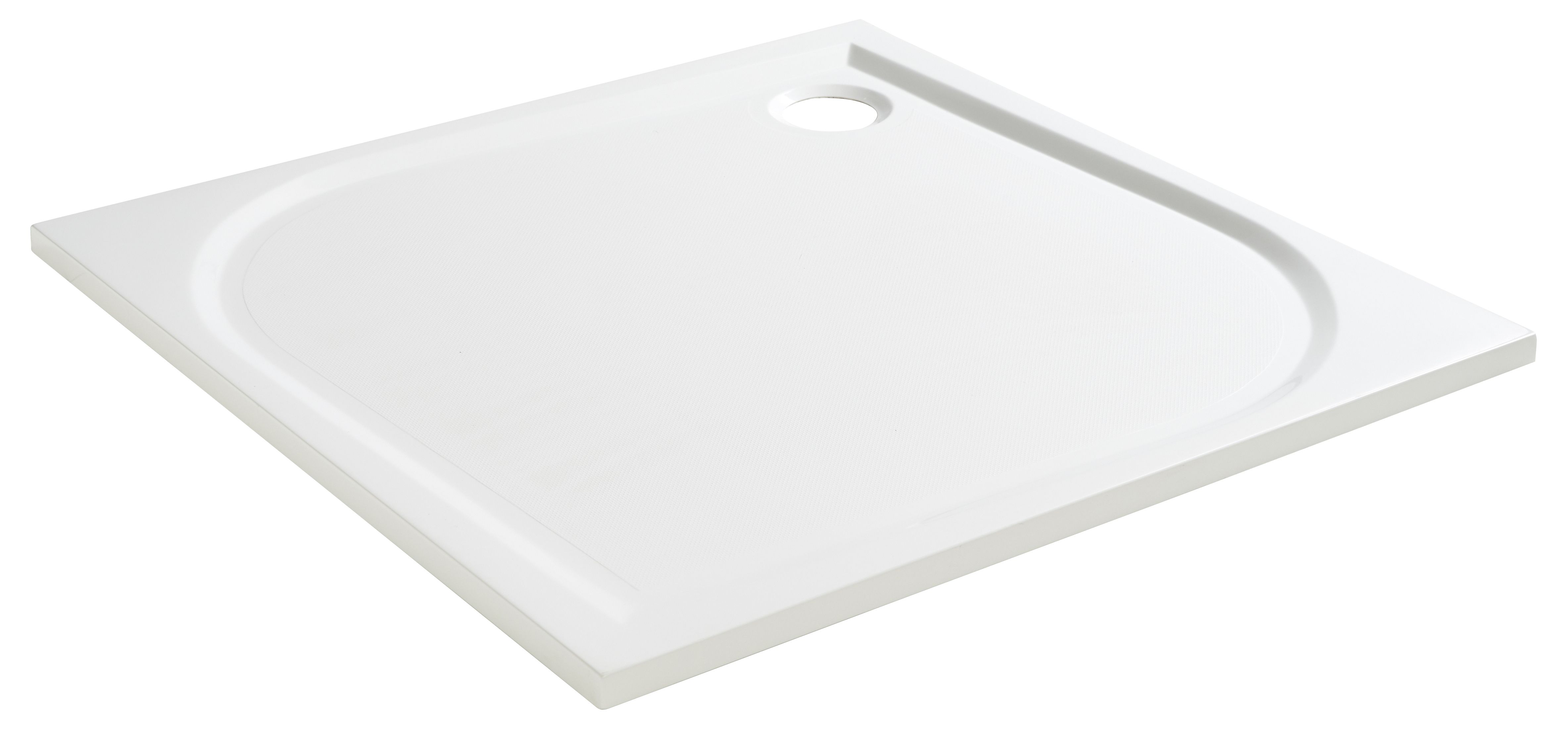 GoodHome Beloya Square Shower Enclosure & tray with Corner entry double sliding door (W)900mm (D)900mm