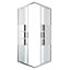 GoodHome Beloya Square Shower enclosure with Corner entry double sliding door (W)900mm (D)900mm