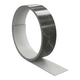 GoodHome Berberis Granite effect Black Worktop edging tape, (L)3m (W)42mm