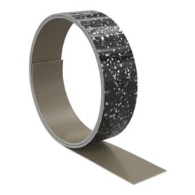 GoodHome Berberis Sparkle effect Black Worktop edging tape, (L)3m (W)42mm