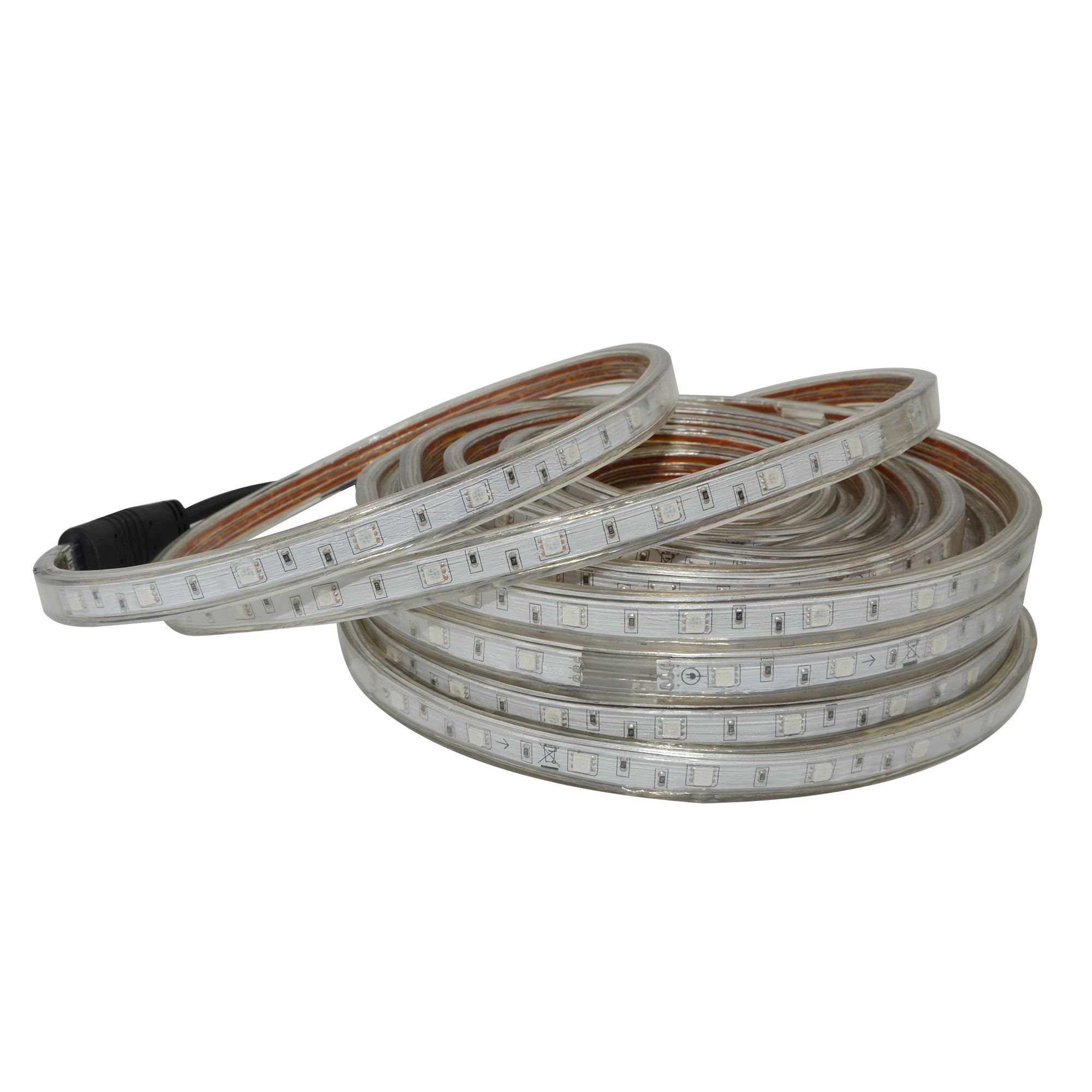 GoodHome Berin Mains-powered (plug-in) LED RGB Strip light IP65 4000K (L)15m