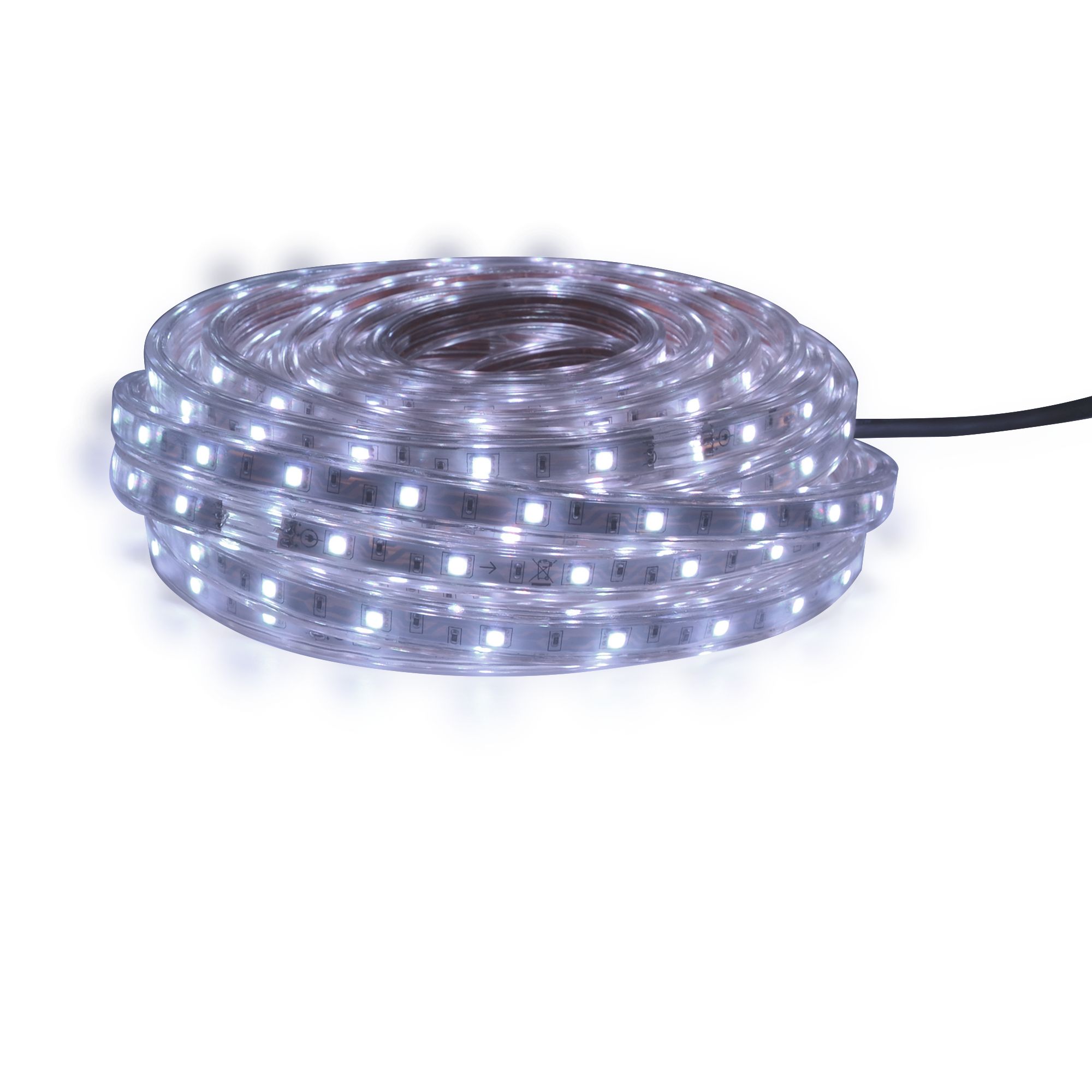 GoodHome Berin Mains-powered (plug-in) LED RGB Strip light IP65 4000K (L)15m