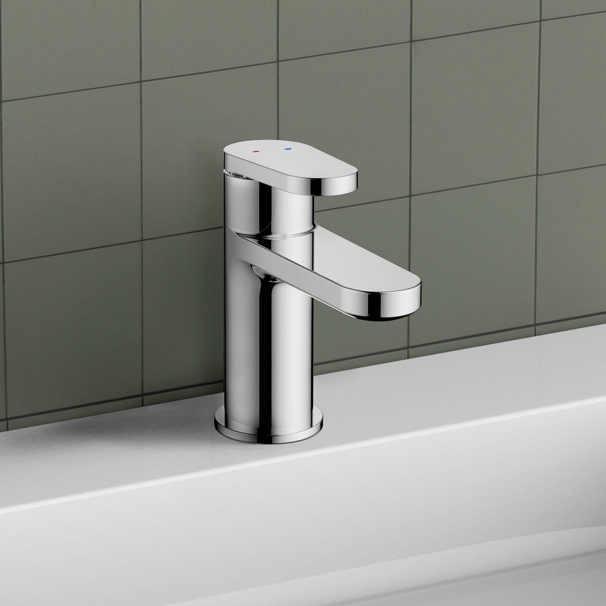 GoodHome Berrow Basin Mono mixer Tap