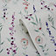 GoodHome Bifora Purple Floral Smooth Wallpaper Sample