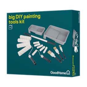 GoodHome Big box Medium pile Decorating set, 18 pieces