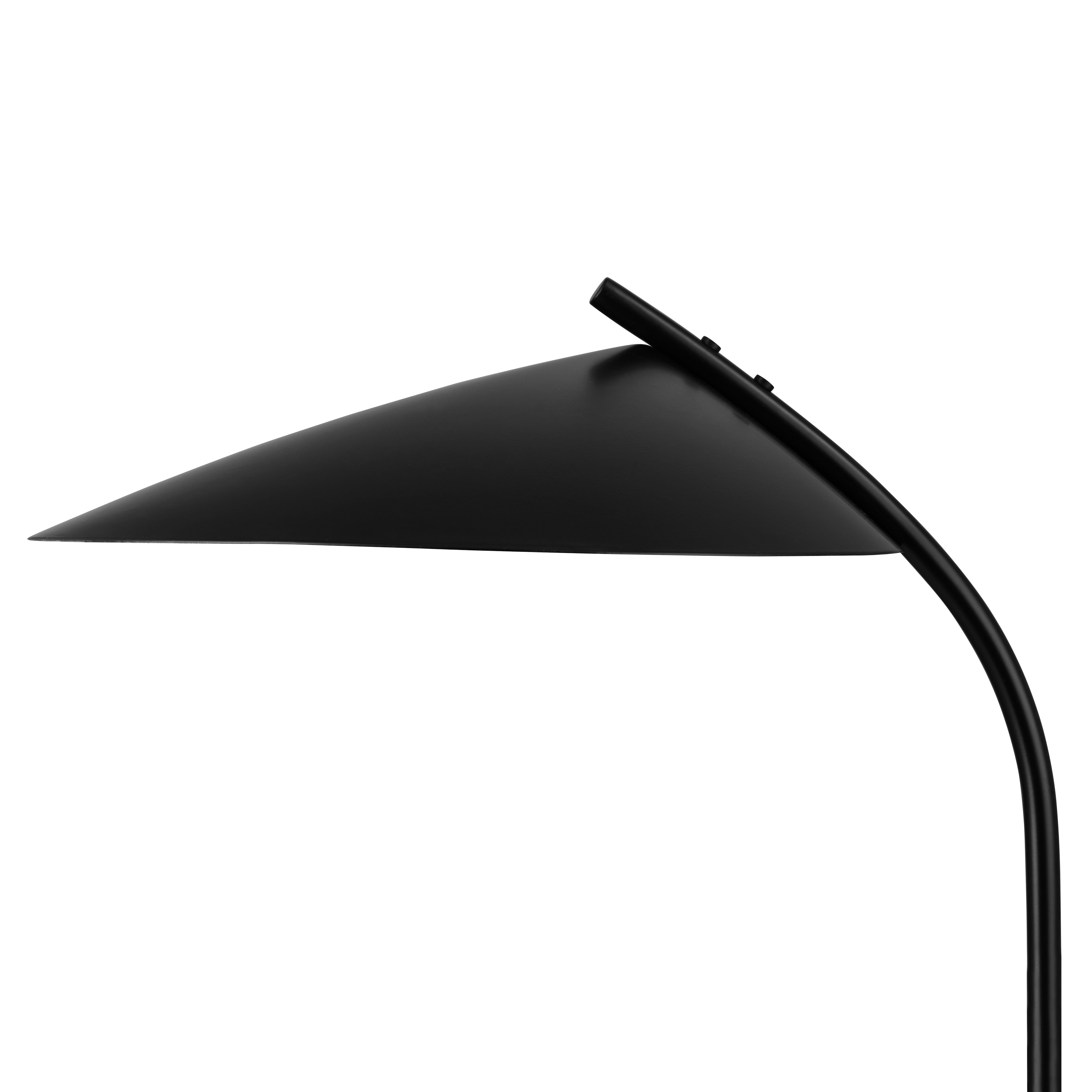 GoodHome Bindarri Leaf Matt Black Table light