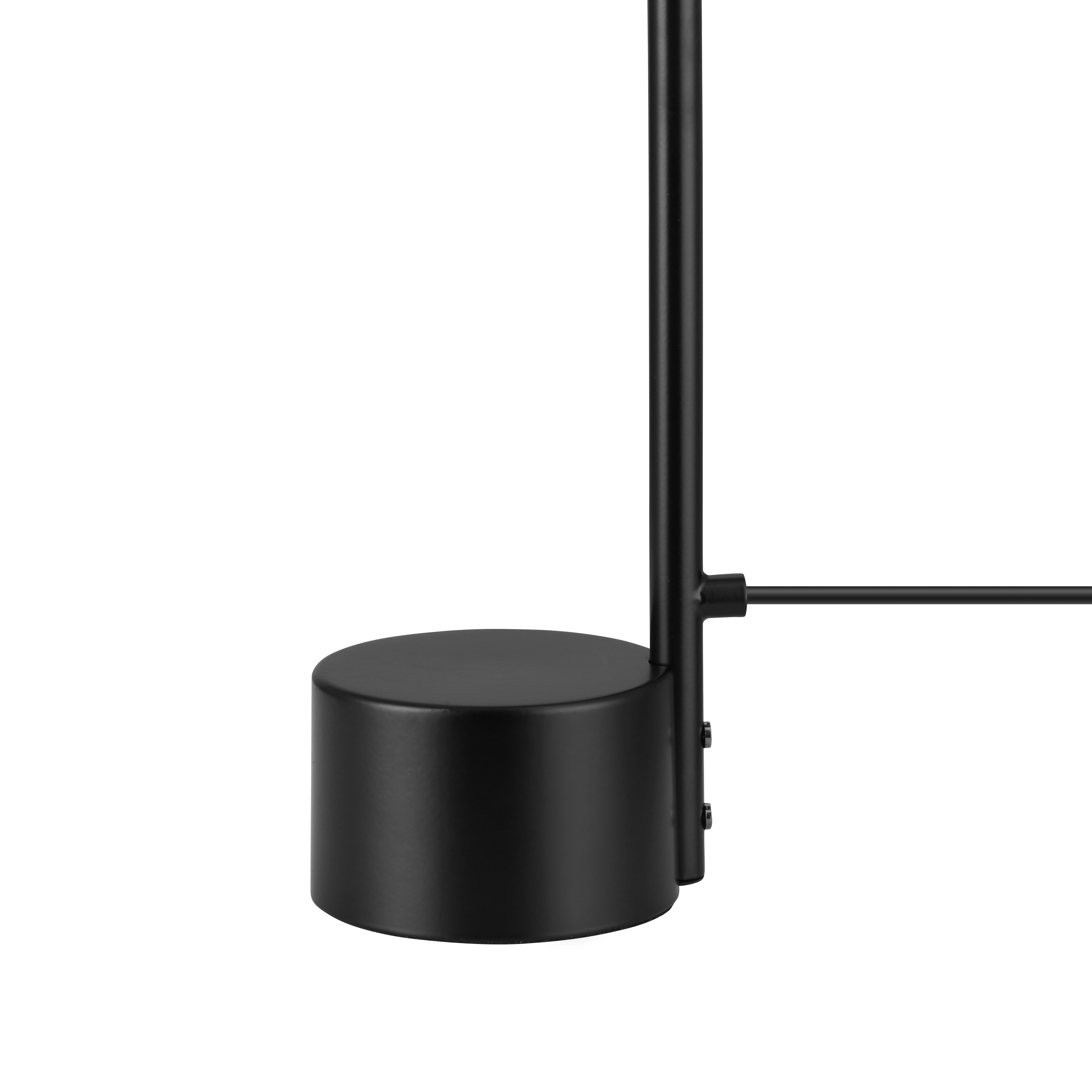 GoodHome Bindarri Leaf Matt Black Table light
