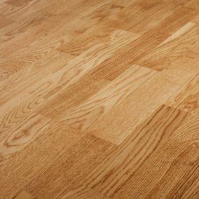 GoodHome Bishorn Natural Oak Engineered Real wood top layer flooring, 2.03m²