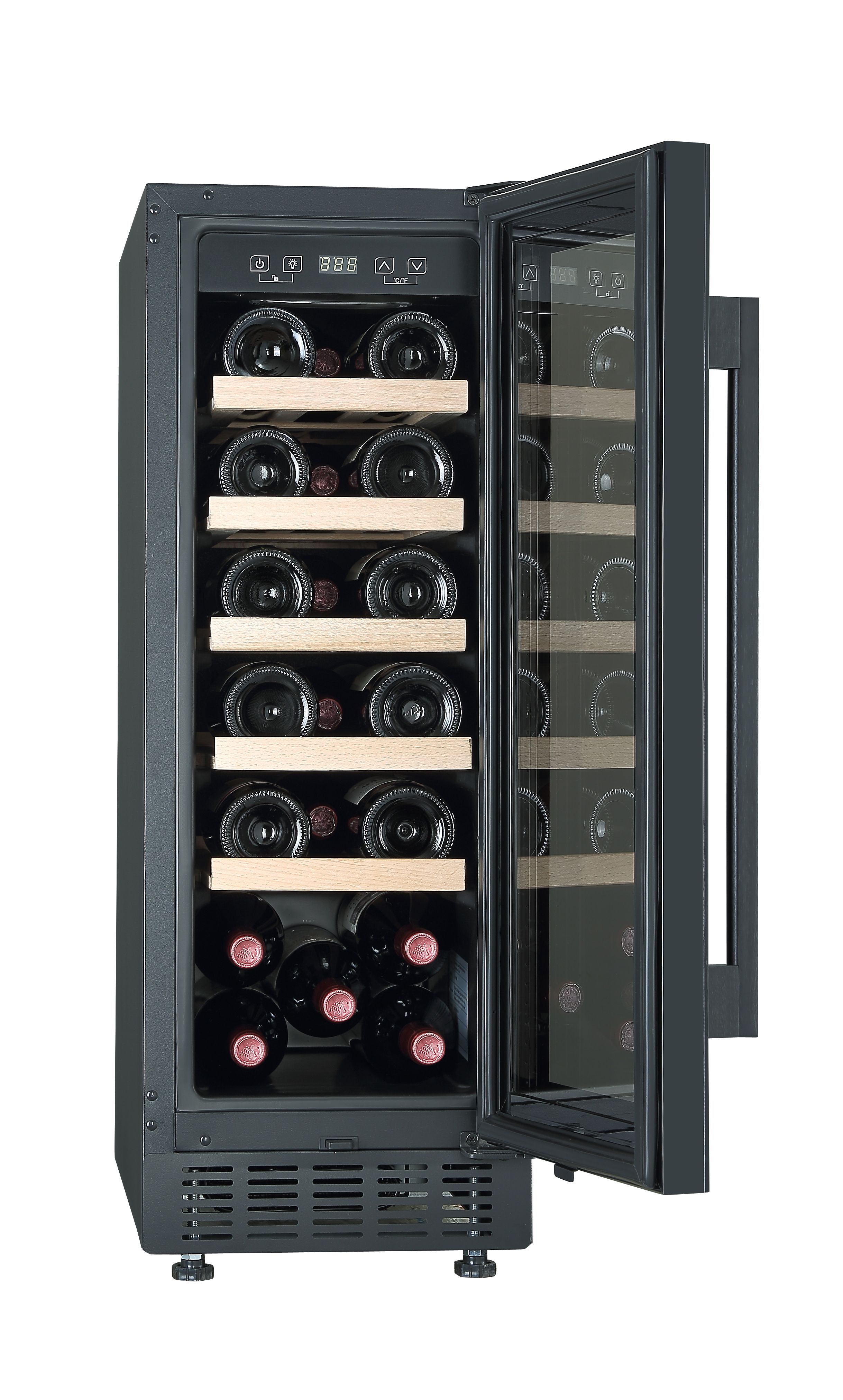 GoodHome BIWCB30UK Built-in & freestanding Wine cooler - Black