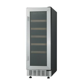 GoodHome BIWCS30UK Built-in & freestanding Wine cooler - Stainless steel effect