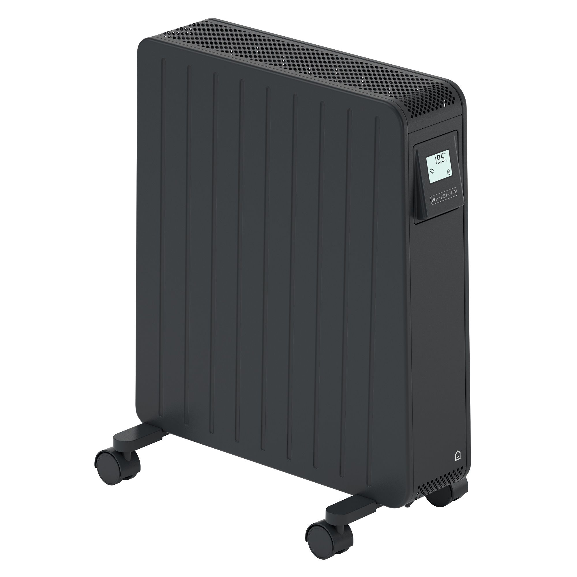 GoodHome Black 2400W Oil-free radiator