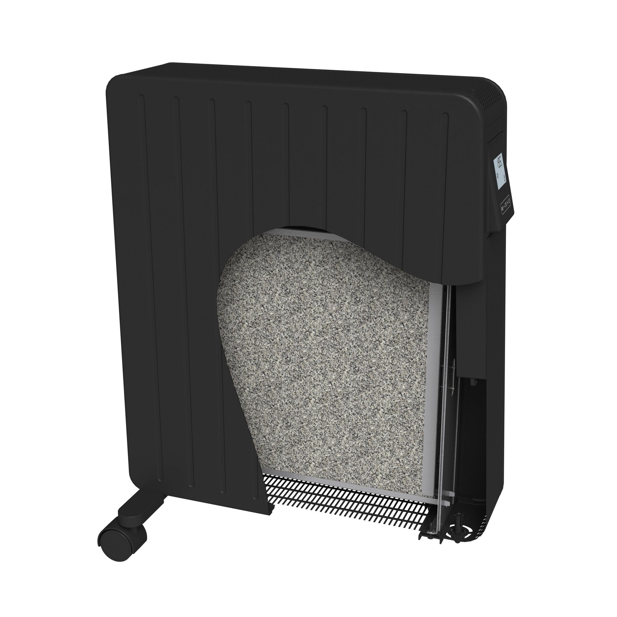 GoodHome Black 2400W Oil-free radiator