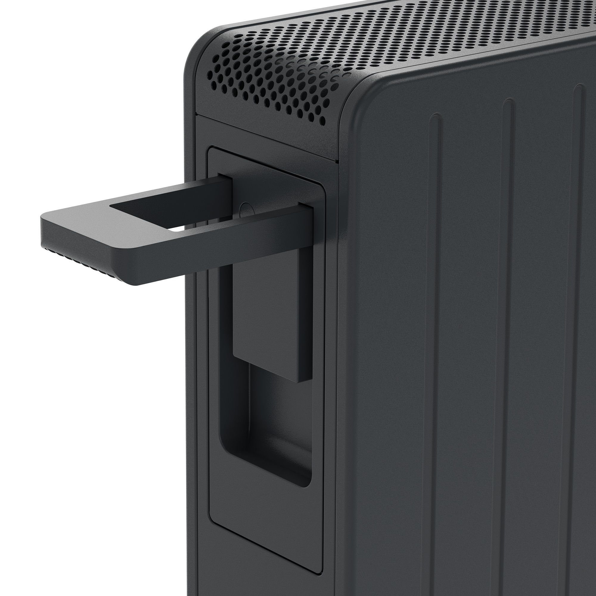 GoodHome Black 2400W Oil-free radiator