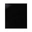 GoodHome Black Glass Splashback, (H)800mm (W)900mm (T)5mm