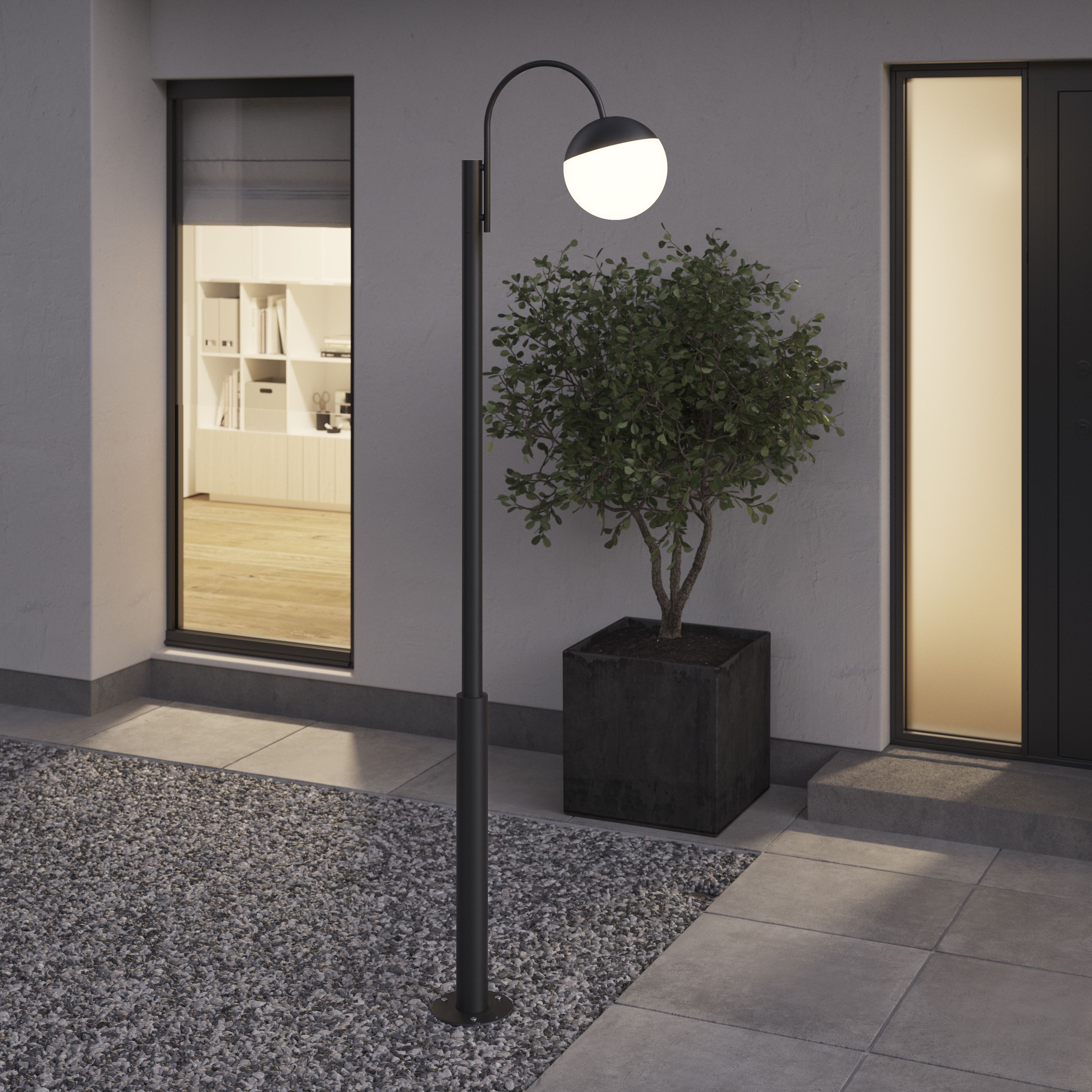 Outdoor post deals lights mains powered