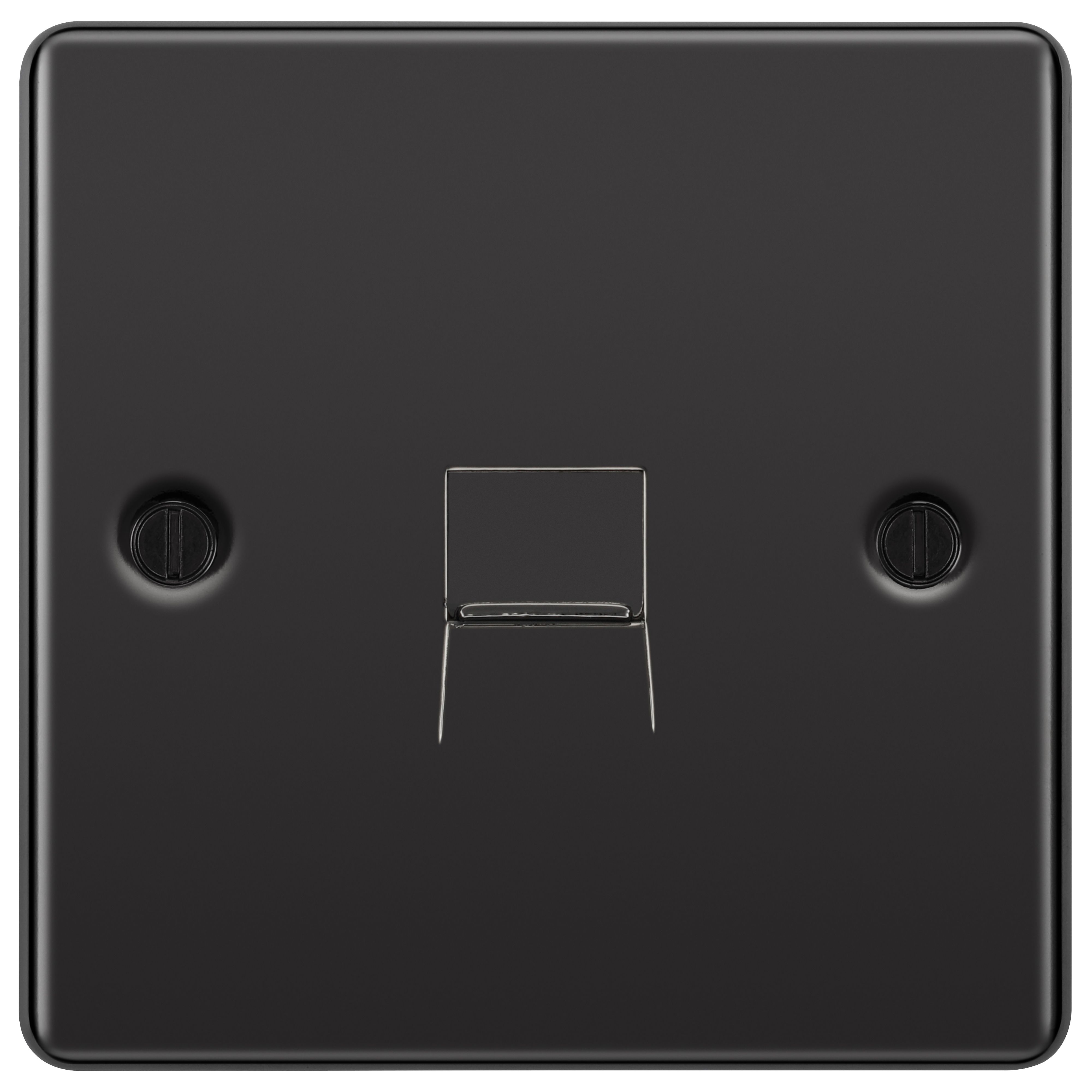 GoodHome Black Nickel 1 gang Master telephone socket