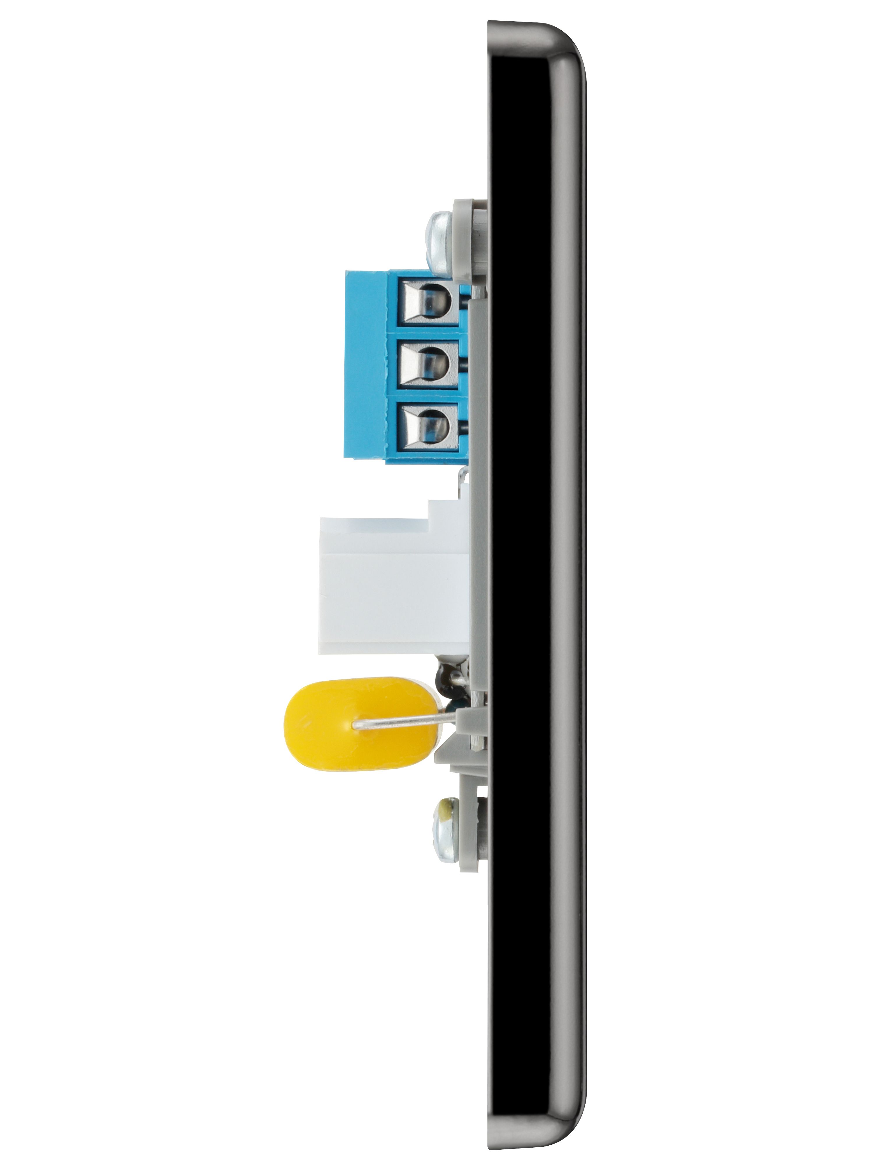 GoodHome Black Nickel 1 gang Master telephone socket