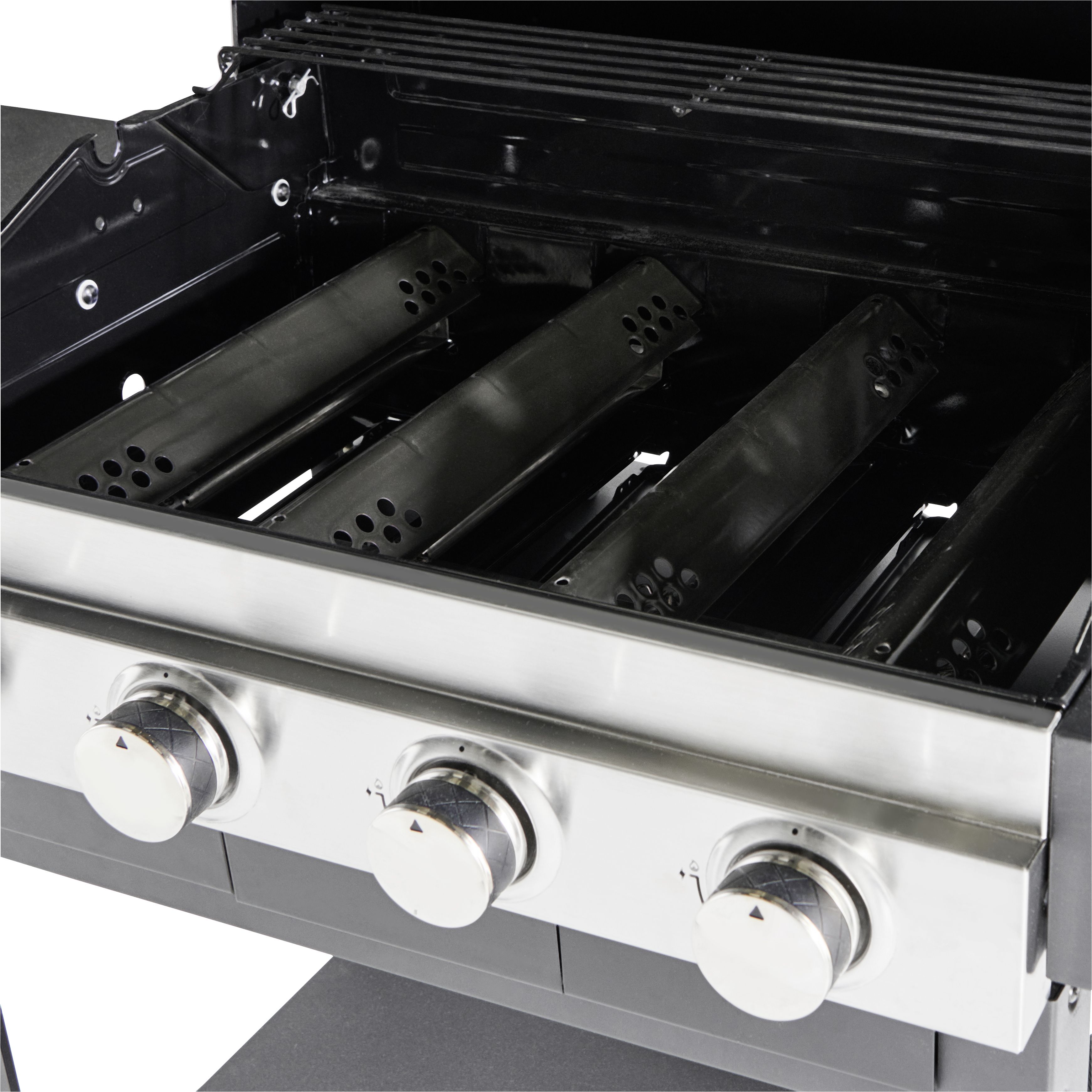 GoodHome Black Steel Barbecue heat diffuser 0.6mm, Pack of 2