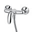 GoodHome Blyth Chrome effect Wall-mounted Without thermostat Mixer Shower