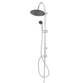 GoodHome Blyth Wall-mounted Diverter Shower kit with 2 shower heads