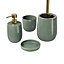 GoodHome Boann Gloss Green Reactive glaze effect Ceramic Tumbler