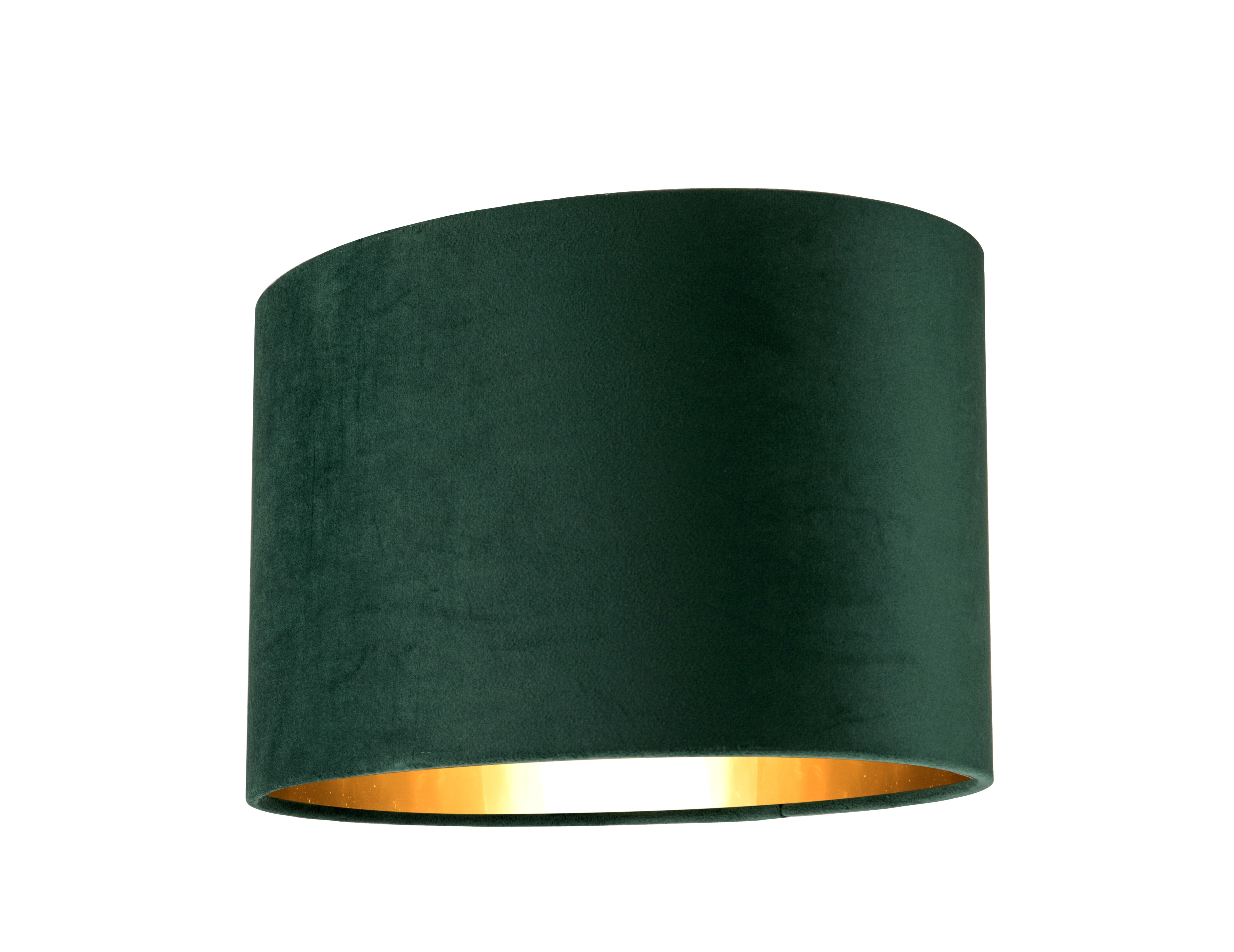 GoodHome Bodmin Dark green Oval Lamp shade (D)30cm