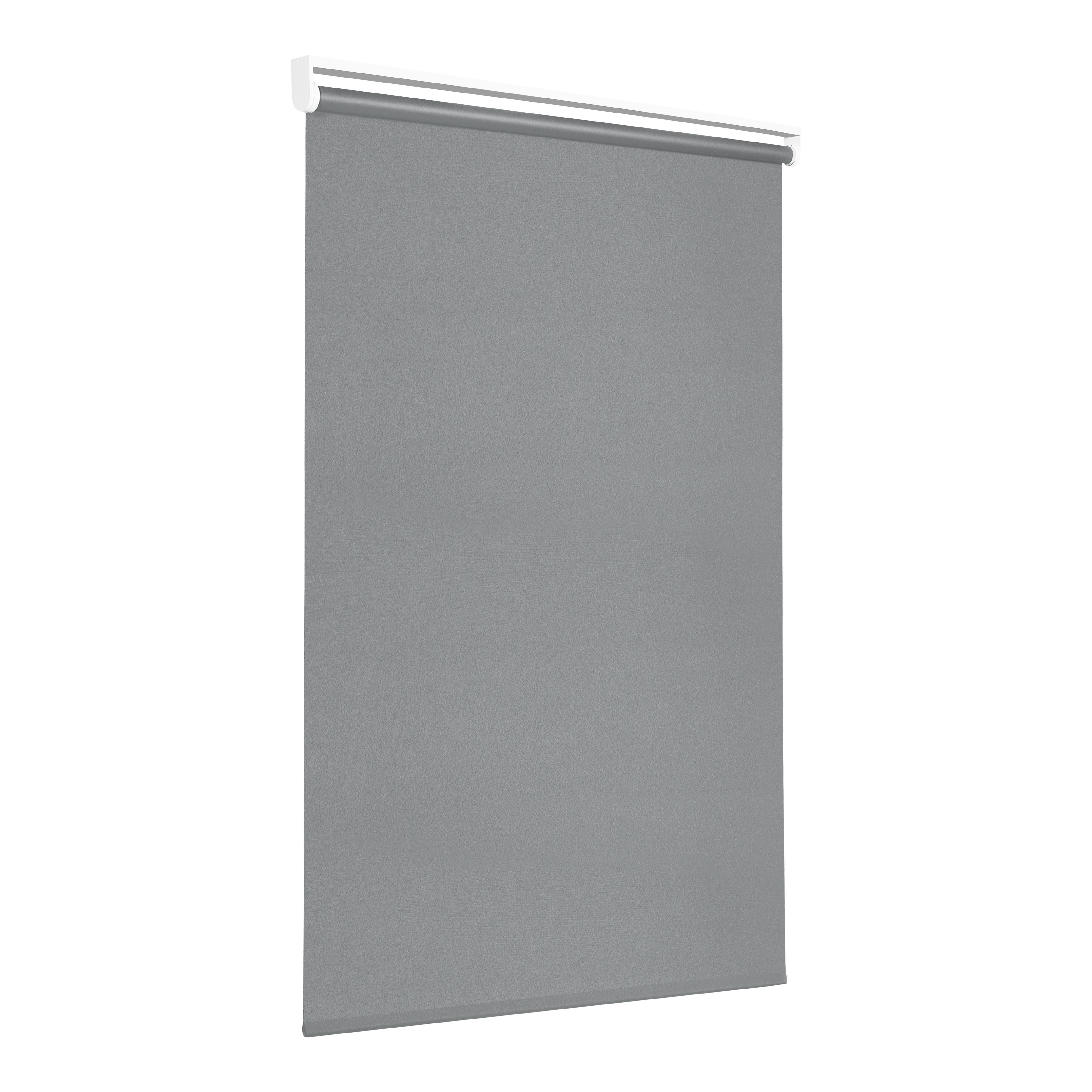 GoodHome Boreas Corded Concrete grey Blackout Roller Blind (W)180cm (L)180cm