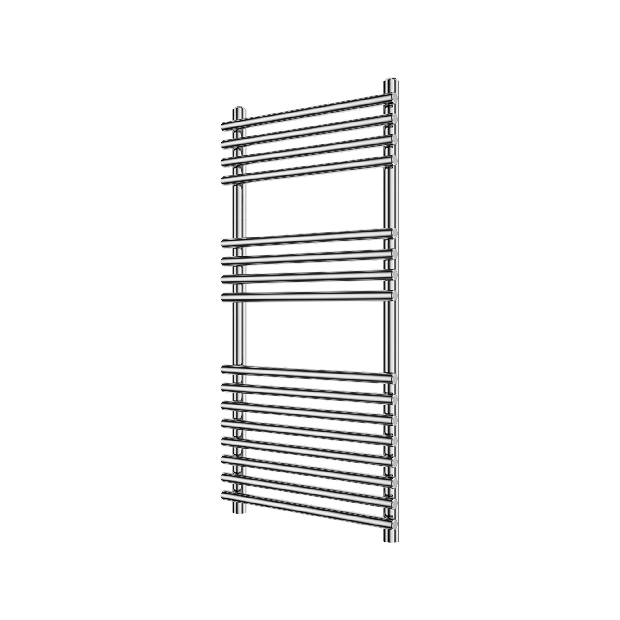 GoodHome Bosham Vertical Towel radiator (W)450mm (H)900mm