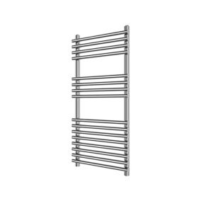 GoodHome Bosham Vertical Towel radiator (W)450mm (H)900mm