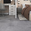 GoodHome Bossa Nova Grey Stone effect Luxury vinyl flooring tile, 1.3m² Pack
