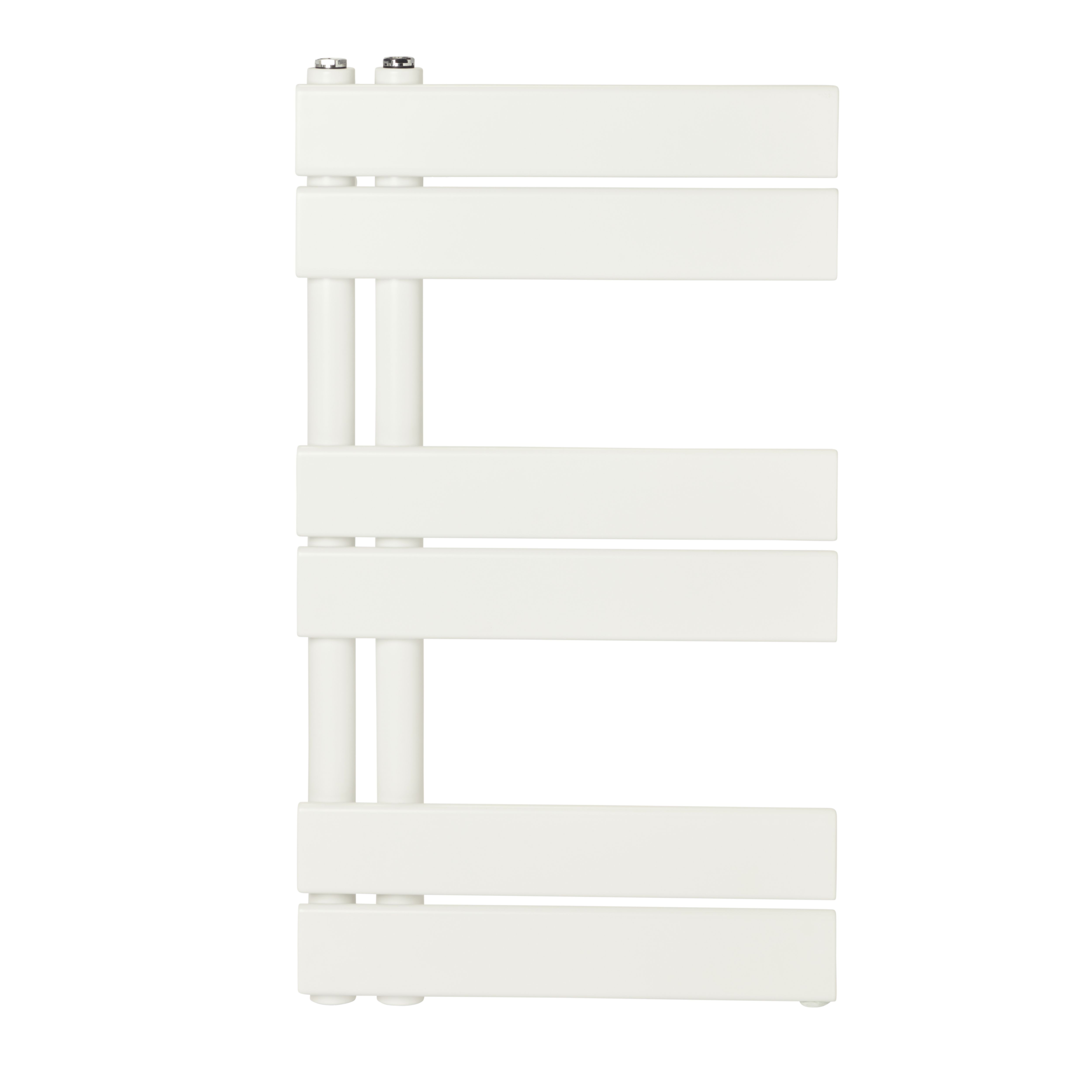 GoodHome Boxwood White 839BTU Vertical Towel radiator (W)400mm x (H)700mm