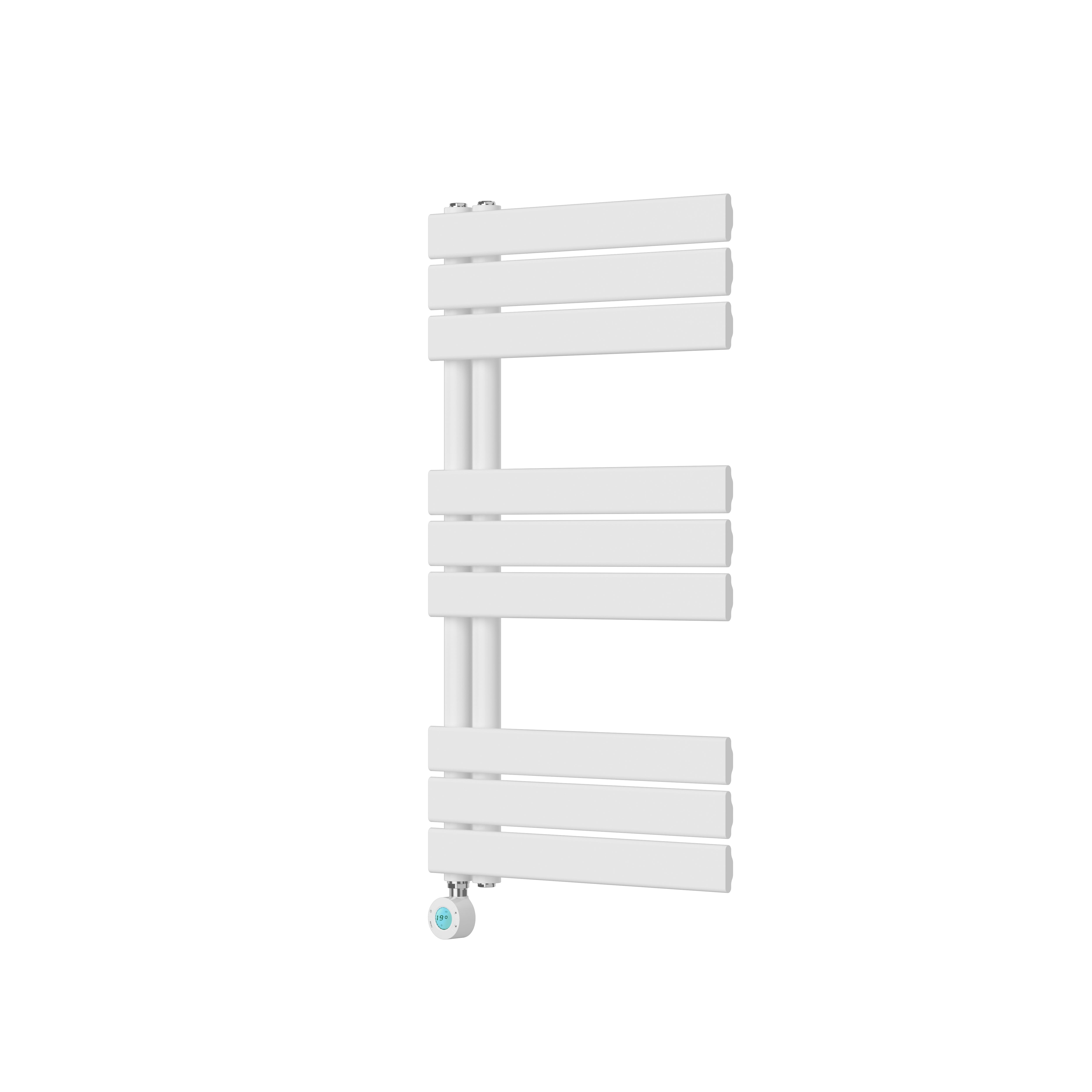 GoodHome Boxwood White Electric Flat Towel warmer (W)500mm x (H)900mm