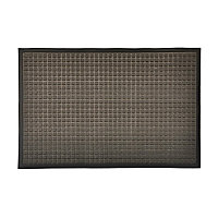 GoodHome Boykins Grey Geometric Barrier mat, 60cm x 90cm