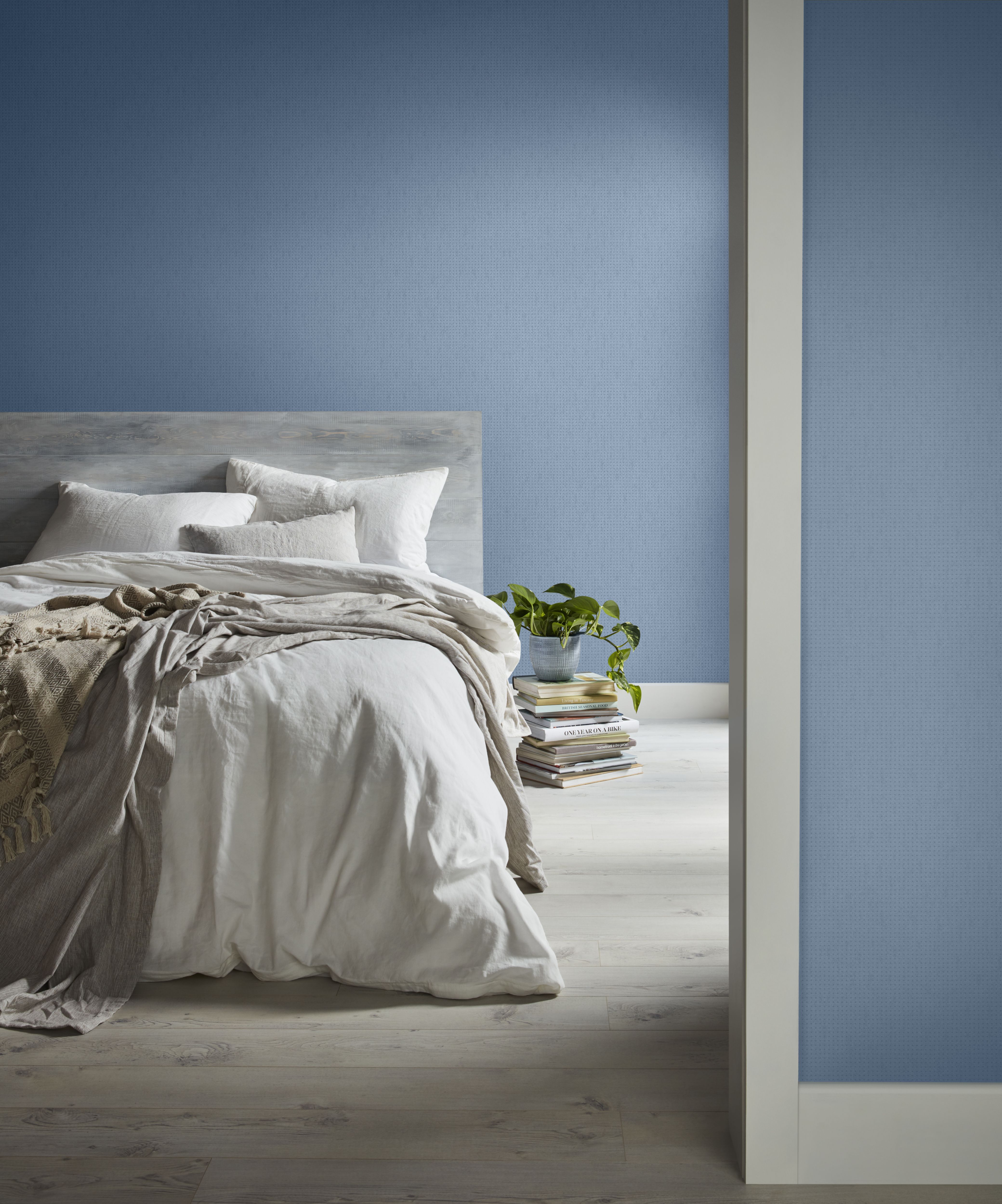 GoodHome Bradei Blue Textured Wallpaper