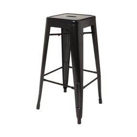 GoodHome Branza Black Bar stool