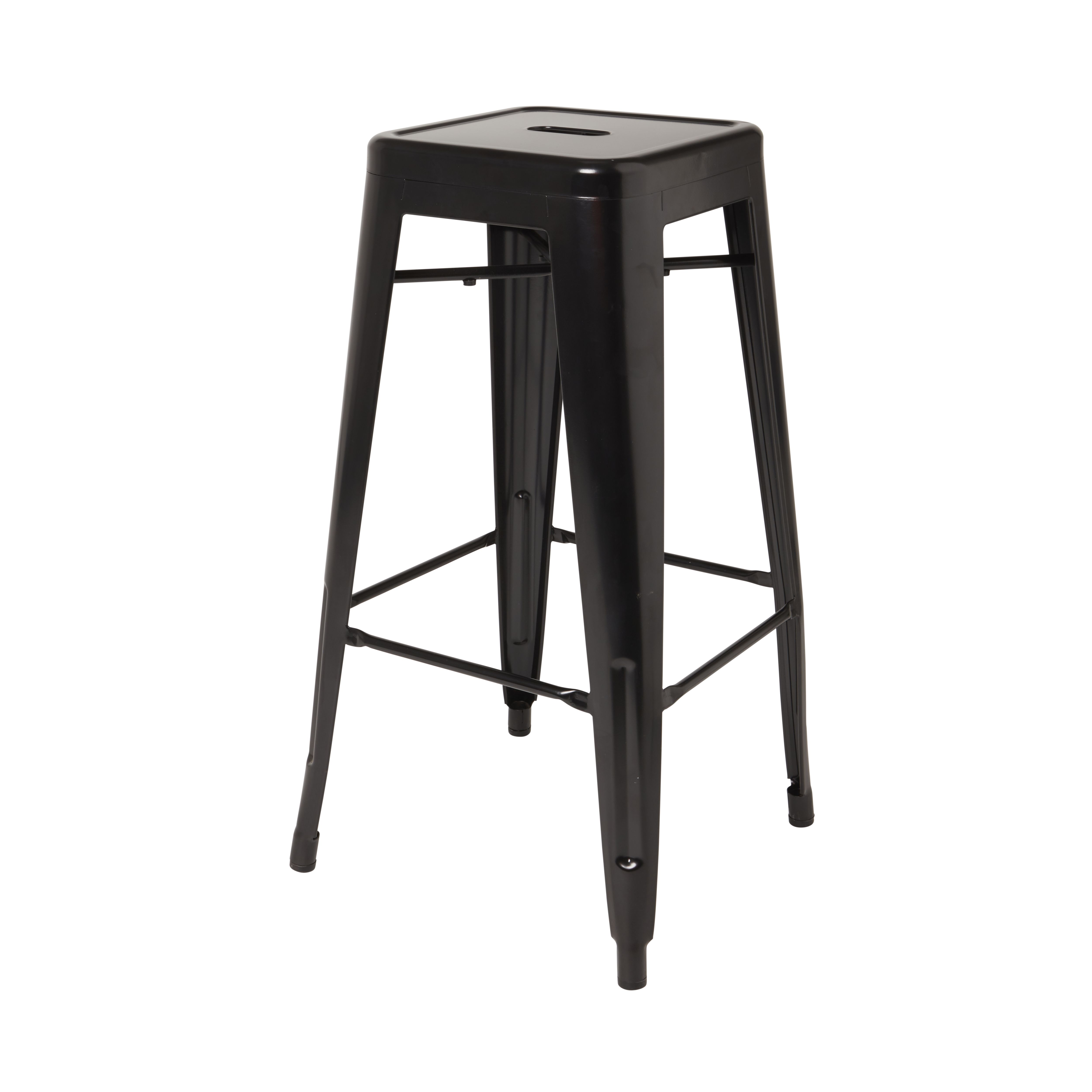 GoodHome Branza Black Steel Bar stool DIY at B&Q