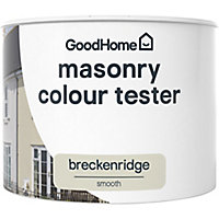 GoodHome Breckenridge Smooth Matt Masonry paint, 250ml Tester pot