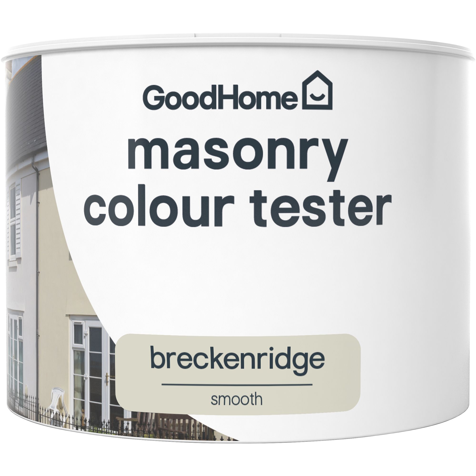 GoodHome Breckenridge Smooth Matt Masonry paint, 250ml Tester pot DIY