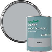 GoodHome Brooklyn Eggshell Metal & wood paint, 750ml