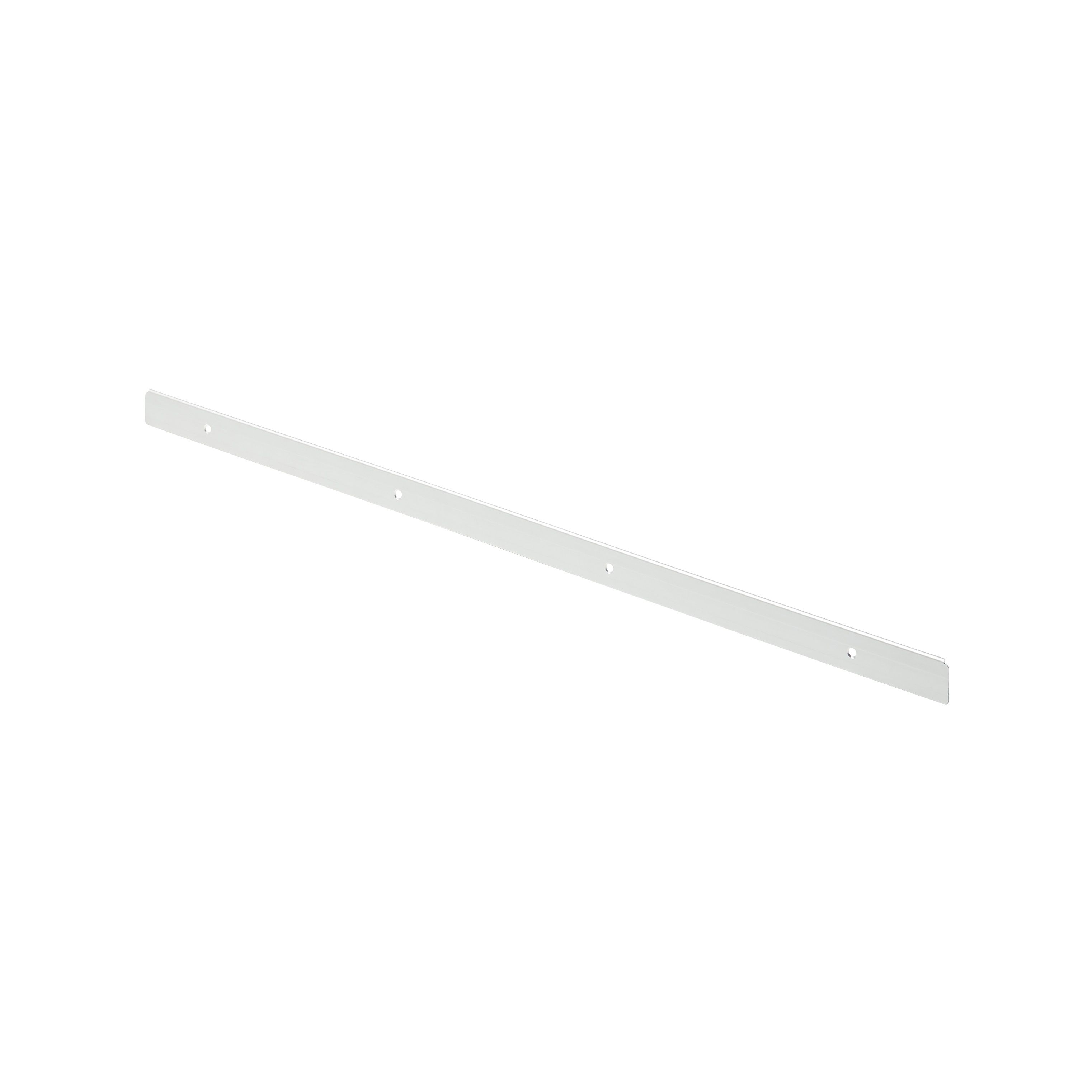 GoodHome Brushed silver effect End cap