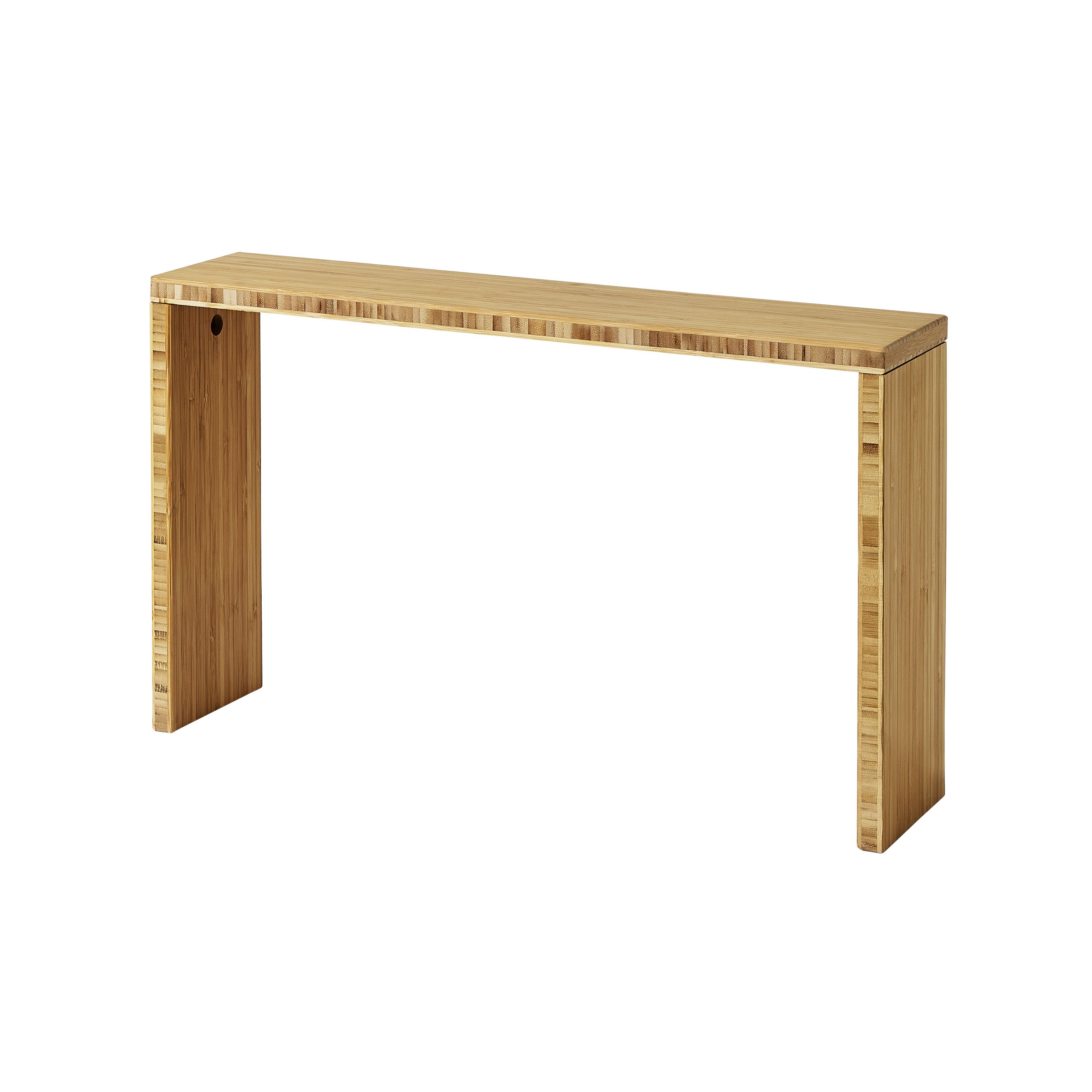 GoodHome Budu Natural Bamboo Worktop shelving